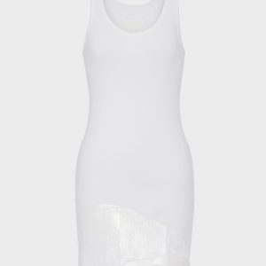 Taped Rib Mini Dress