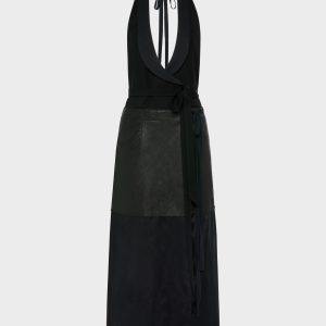 Patchwork Halterneck Dress