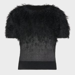 Retrograde silk knit top