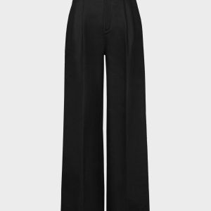 Black Skater Oversized Chino Trousers