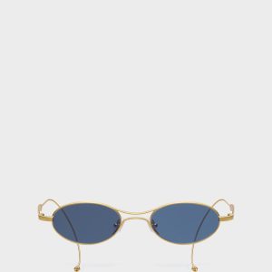 Gold Oval Sunglasses x Gentle Monster?