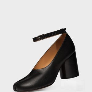 Tabi Leather Heels Major Brown