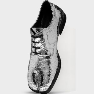 Tabi Mirror Brogues Silver