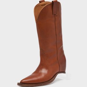 HEEL-LESS WESTERN HIGH BOOTS H45