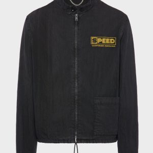 Vintage-style sportswear jacket