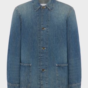 Denim caban jacket