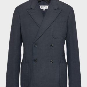 Men's Blue Wool Blazer