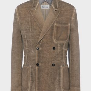 Wool double-breasted jacket