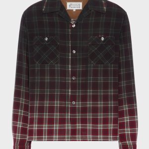 Gradient check shirt