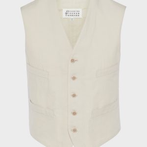 Cotton silk gilet