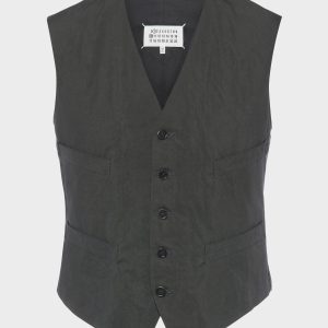 Cotton silk gilet