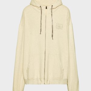 Stamp logo zip hoodie