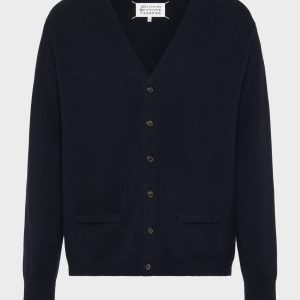 Men's Blue Cashmere Cardigan