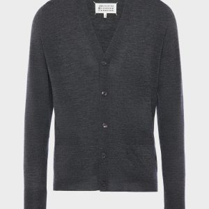 Wool-blend V-neck cardigan