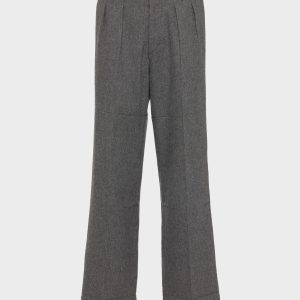 Men's Gray Wool Trousers