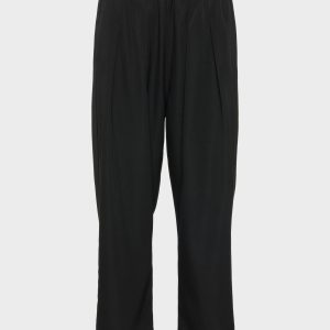 Men's Black Wool Trousers