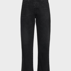 Men's Black Straight-Leg Jeans