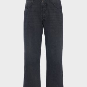 Straight-leg cropped jeans
