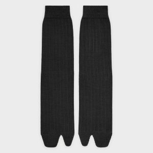 Black Cotton Tabi Socks