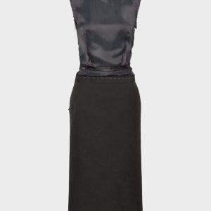 Women's Black Sleeveless Dress