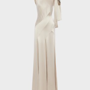 Bias-cut Evening Gown