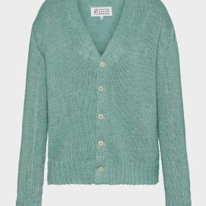 Gardening hemp knit cardigan