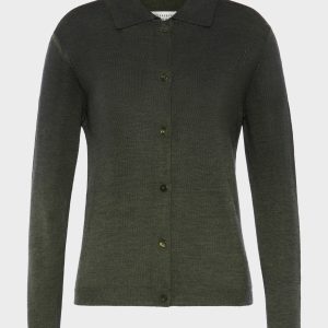 Wool-blend cardigan