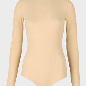 Women's Brown Jersey Bodysuit