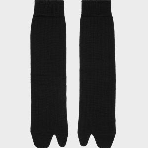 Women's Black Wool Tabi Socks