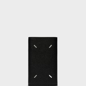 Black Gray Leather Wallet