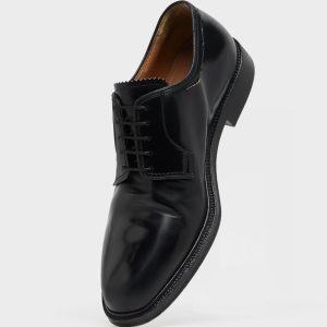 Men's Black Leather Loved To Death Derbies