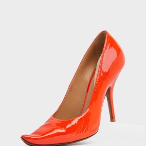 Women's Orange Goat Leather Loved To Death Pump
