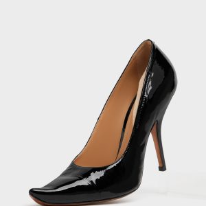 Women's Black Goat Leather Loved To Death Pump