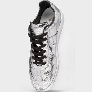 Silver Replica Mirror Sneakers