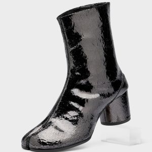 Tabi Mirror Block Heel Boots