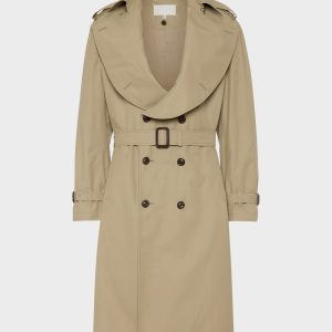 Folded Collar Trench Coat