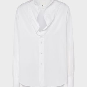 Folded Collar Cotton Shirt
