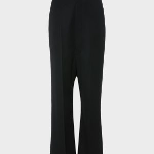 Dropped-Rise Wool Trousers