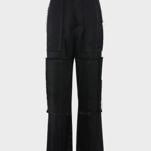 Patchwork Satin Trousers