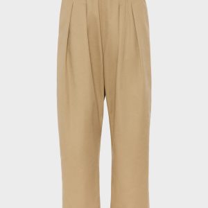 Dropped-Rise Cotton Trousers