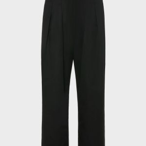 Dropped-Rise Cotton Trousers