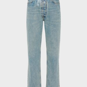 Taped Straight-leg Jeans