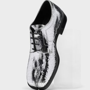 Tabi Mirror Brogues Silver - Split Toe