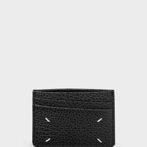 Black Grainy Leather Cardholder