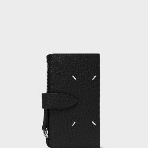 Four stitches zip wallet