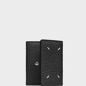 Black Wallet with Coin Pocket - Slate Blue