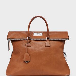 Brown Leather 5AC Crossbody Bag Loved To Death XL
