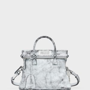 White Leather 5AC Crossbody Bag Loved To Death Mini