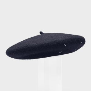 Blue Felted Wool Beret