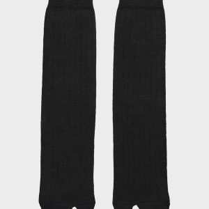 Black Wool Tabi Socks